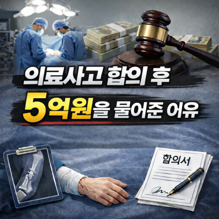 부러진 왼팔 두고 멀쩡한 오른팔 수술(15억 합의 후 5억 다시 물게 된 이유) : 네이버 블로그