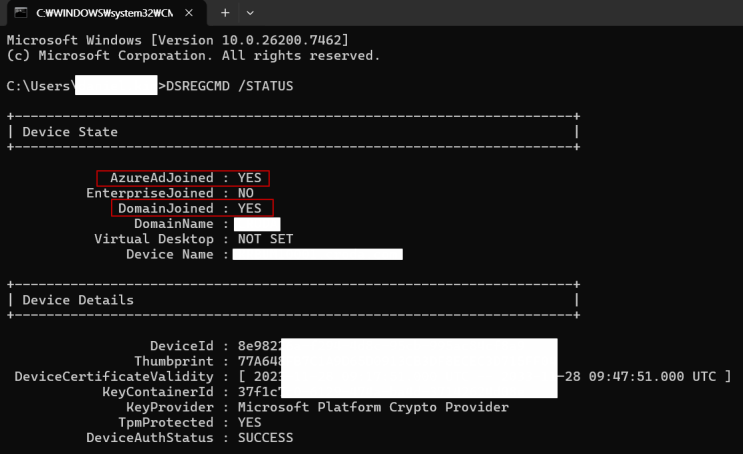 dsregcmd /status로 회사 PC·Intune 상태 한 번에 점검하는 방법 : 네이버 블로그