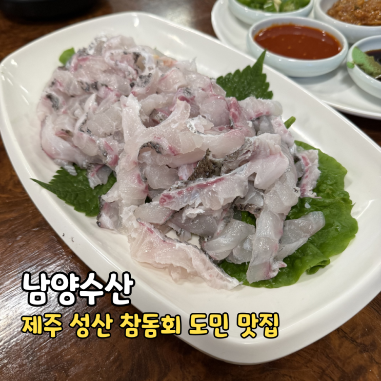 제주 성산 도민 추천 참돔회 맛집, 남양수산(웨이팅,포장) : 네이버 블로그