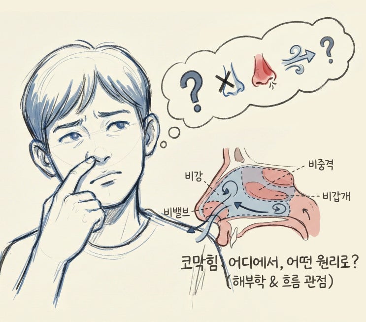 대구코수술 | 숨쉬기 불편한 코의 해부학: 공기길 4구간(비밸브·비강·비중격·비갑개) : 네이버 블로그