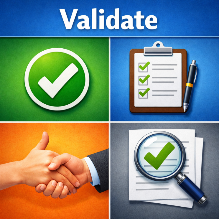 validate 뜻 한 번에 정리, verify/confirm과의 차이 총정리 : 네이버 블로그