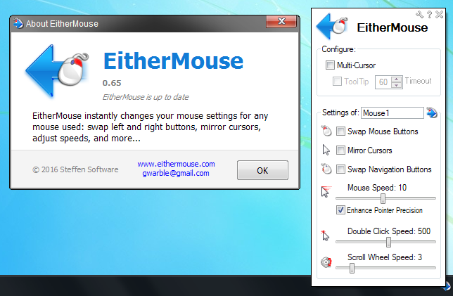 EitherMouse (마우스 2개 다르게 사용하기) : 네이버 블로그