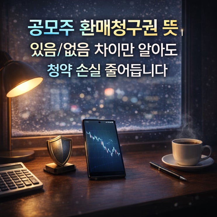 공모주 환매청구권 뜻｜있음/없음 차이만 알아도 청약 손실 줄어듭니다 : 네이버 블로그