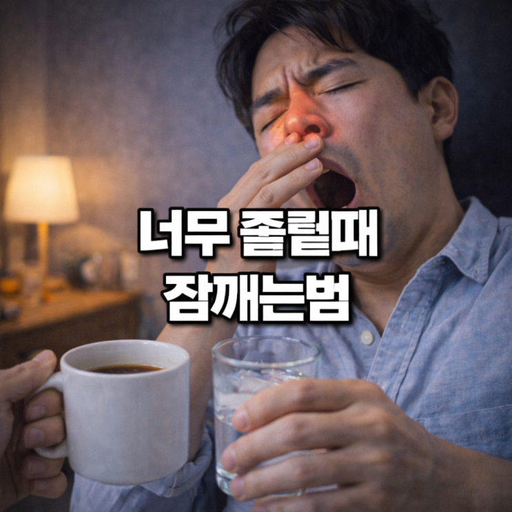 너무 졸릴때 잠깨는법 이렇게 해보세요 : 네이버 블로그