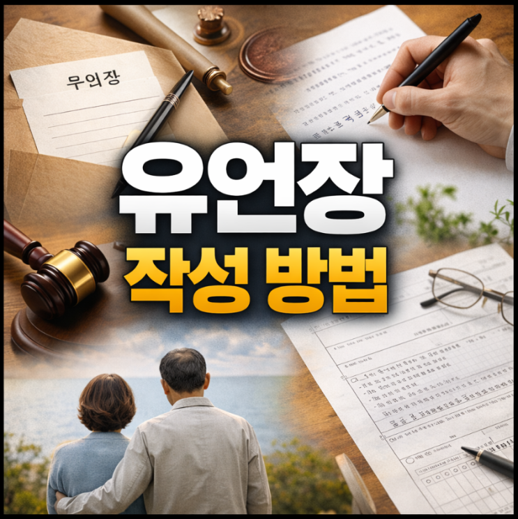 자필 유언장 작성 방법 예시보고 쓰기! 법적효력 양식 다운! : 네이버 블로그