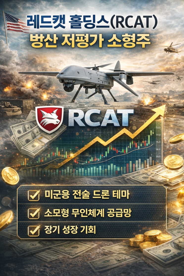 [레드캣 홀딩스(RCAT)] 방산 관련 저평가 소형주 : 네이버 블로그
