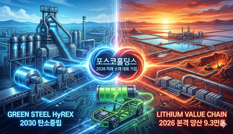 포스코홀딩스(005490) 완전 분석: 2026년 전망 - 리튬 9만 톤 생산 본격화와 철강 턴어라운드 집중 분석 : 네이버 블로그