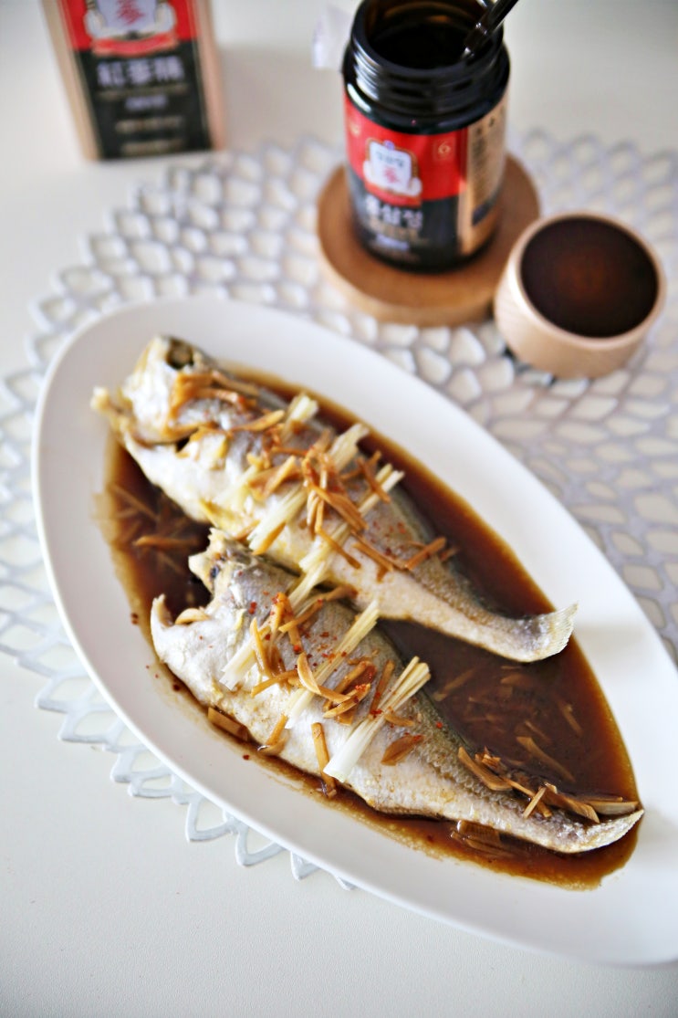 부세 조기찜 만드는 방법으로 차린 명절음식, 설선물로 선택한 20만원대 홍삼선물세트추천 : 네이버 블로그