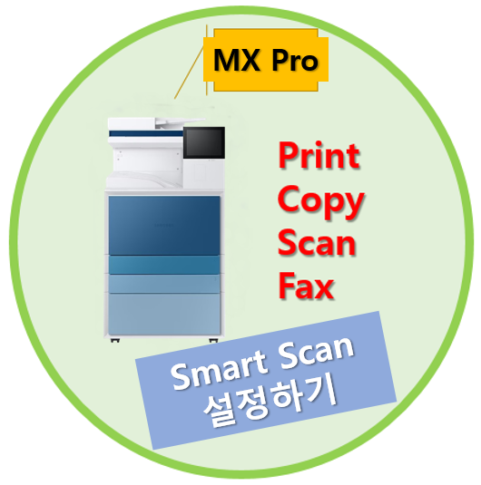 삼성 복사기 스마트 스캔(Smart Scan)설정 무작정 따라 하기(MX Pro기종) : 네이버 블로그