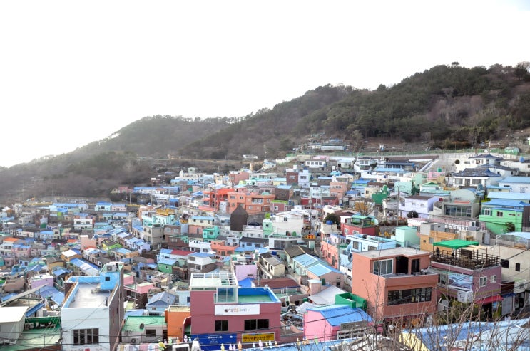 [부산여행㉛] 감천문화마을#2; 하늘마루 전망대에서 감천문화마을 전경 감상하기,감천문화마을 뷰맛집(부산가볼만한곳 ...
