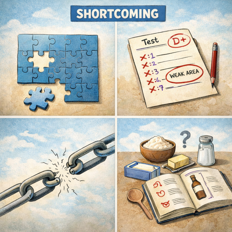 Shortcoming 사용법, 단점 영어로, weakness와의 차이 : 네이버 블로그