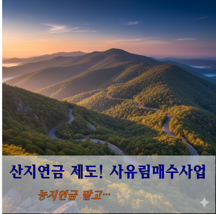 농지연금 말고 산지연금 제도! 임야로 노후준비를 할 수 있다고? : 네이버 블로그