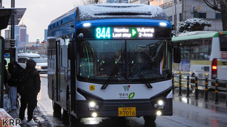 [충북] 청주 한성운수 844번 APOLLO 1100 V2 EV '25 (7016) : 네이버 블로그