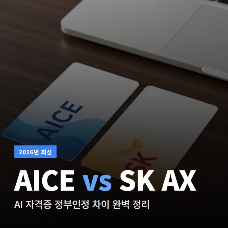 AICE 자격증 SK AX 자격증 비교 정부인정 차이 정리 : 네이버 블로그