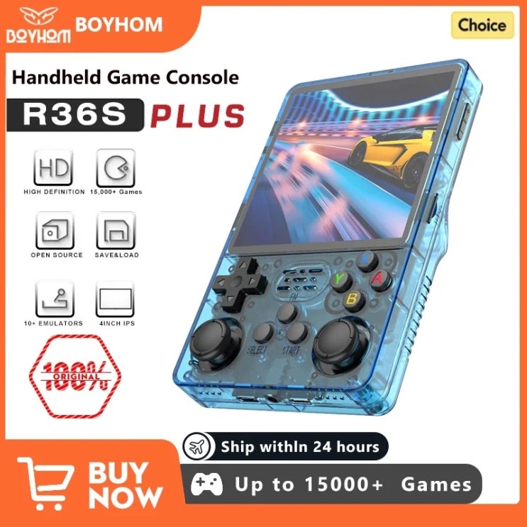 2025 R36S R36Plus 레트로 휴대용 게임 콘솔: Linux 64비트 RK3326 기반 고화질 IPS 화면 및 PS1 ...