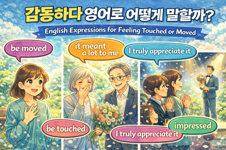 감동하다 영어로 표현하는 방법, 상황에 따라 달라지는 다양한 감동하다 영어표현! : 네이버 블로그