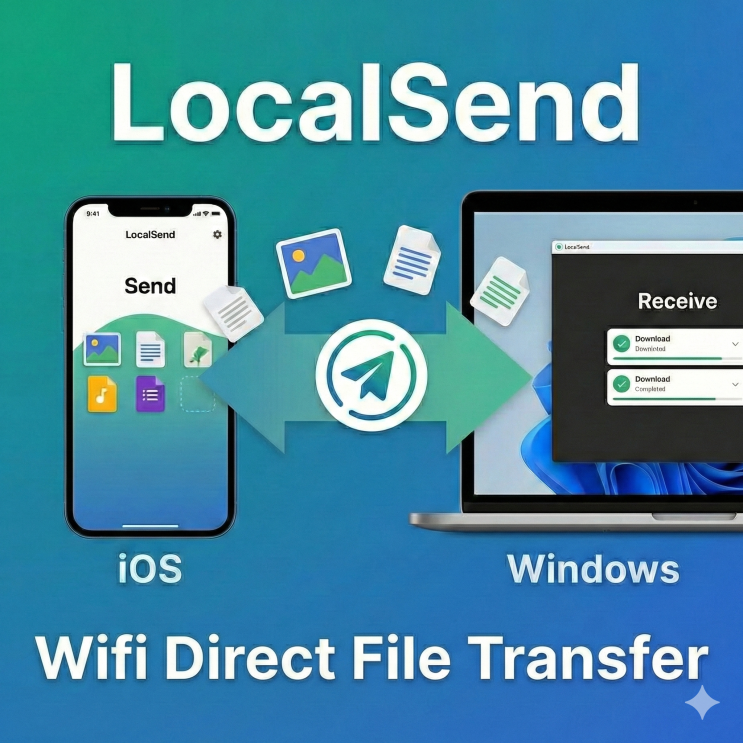 아이폰/아이패드 iOS에서 윈도우(Windows) PC로 파일 쉽게 복사하기 - LocalSend : 네이버 블로그