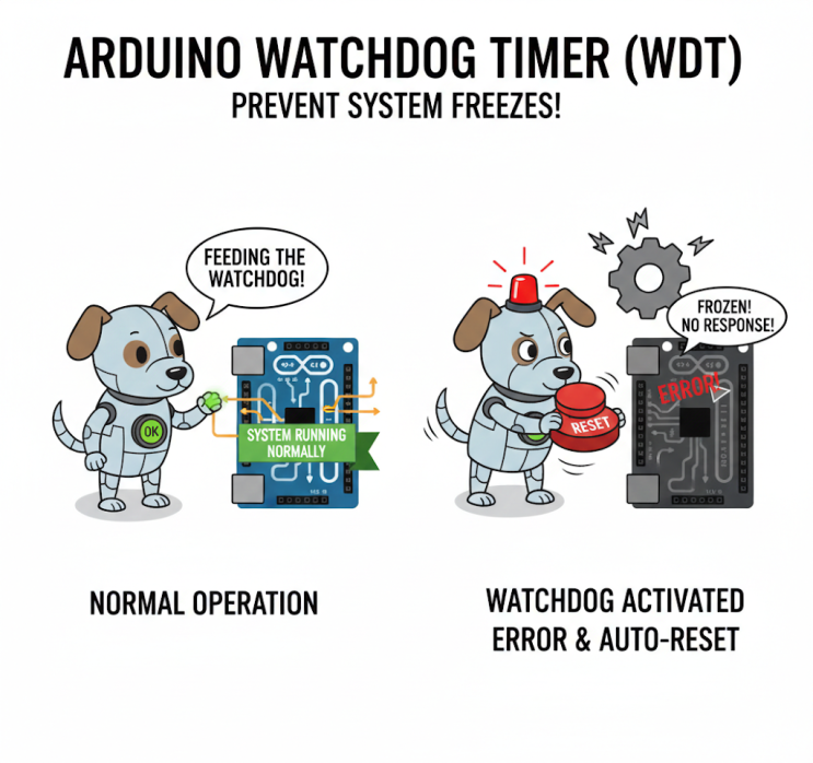 [아두이노 입문 - 71] 워치독 타이머(Watchdog Timer)로 시스템 안정화 : 네이버 블로그