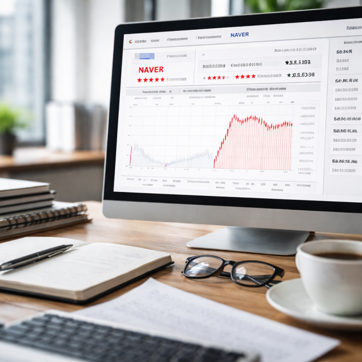 네이버 주가와 AI 전략 관련 이미지