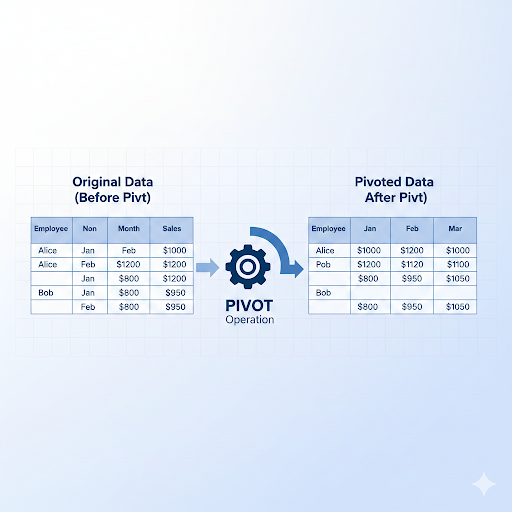 [SQL 꿀팁] 오라클 가로 데이터를 세로로? PIVOT과 UNPIVOT 완벽 정복하기! : 네이버 블로그