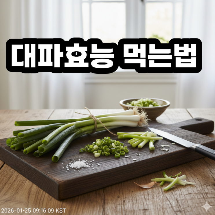 대파효능 먹는법 : 네이버 블로그