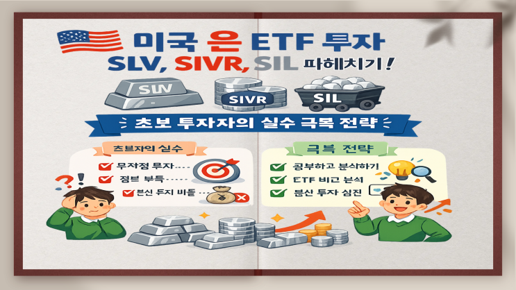 미국 은 ETF 투자, SLV, SIVR, SIL 파헤치기: 초보 투자자의 실수 극복 전략 : 네이버 블로그