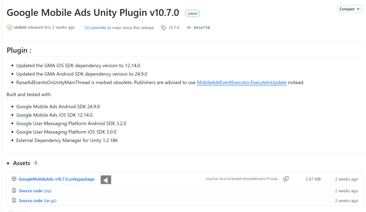 Unity에 AdMob 붙이기! Google 모바일 광고 플러그인 설정 : 네이버 블로그