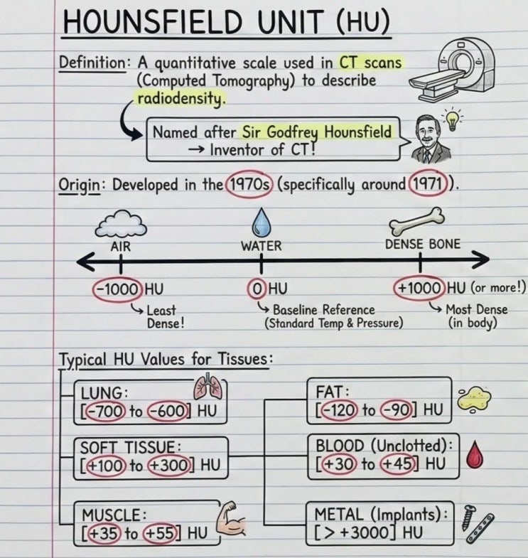 Hounsfield Unit of CT Scan : 네이버 블로그