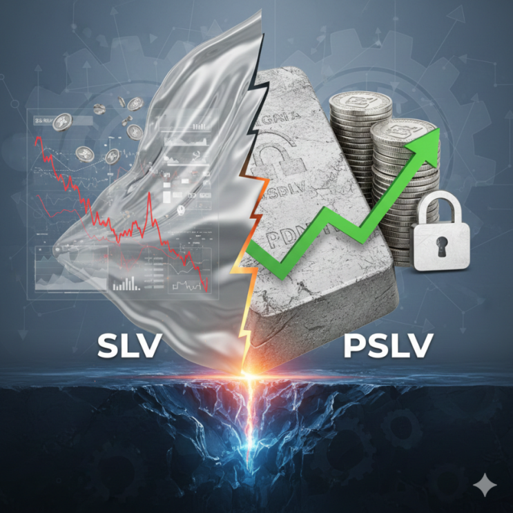 은 ETF, 다 같은 은인 줄 알았지? SLV랑 PSLV 헷갈리면 수익률은 구조에서 이미 갈렸다 : 네이버 블로그