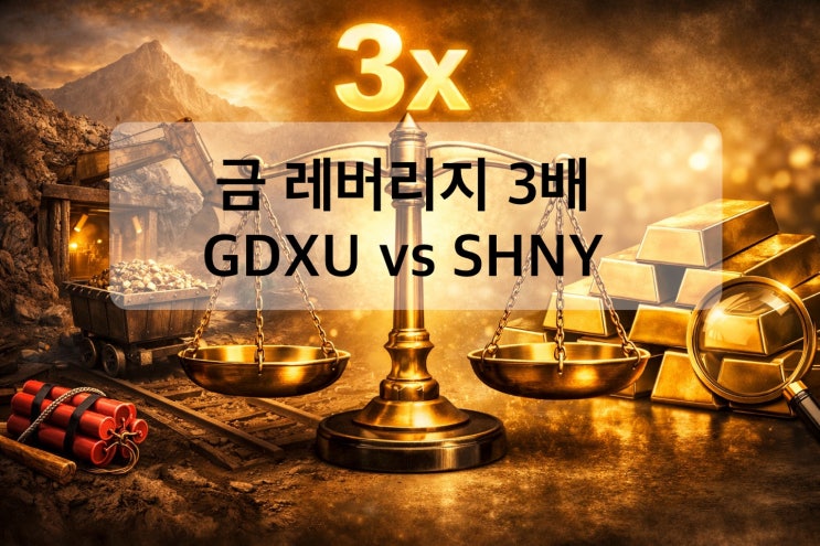 금 3배 레버리지, GDXU vs SHNY 차이점과 수익률 비교 : 네이버 블로그