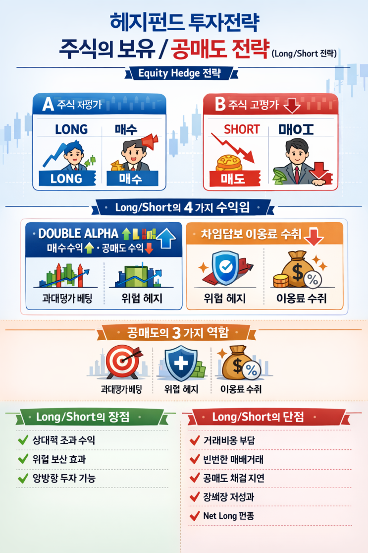 헤지펀드 투자전략 - 주식의 보유/공매도 전략(롱숏 전략 long/short strategy) : 네이버 블로그