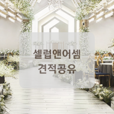 셀럽앤어셈 홀투어 후기 (주차, 식대, 당일혜택, 견적 공유)