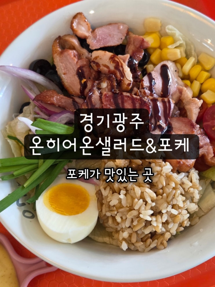 맛있는 포케가 먹고 싶을 때 찾는 곳 | 경기 광주 포케 온히어 온샐러드 & 포케 : 네이버 블로그