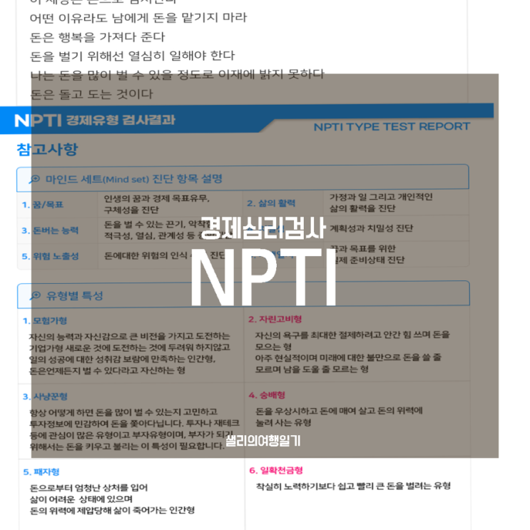 NPTI 경제심리검사, 2026년 경제관념배우기 : 네이버 블로그