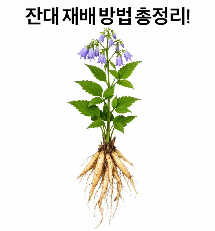 잔대 (사삼·딱주·만주) 재배 방법 총정리!｜심는 시기, 심는 방법, 수확 시기까지 : 네이버 블로그