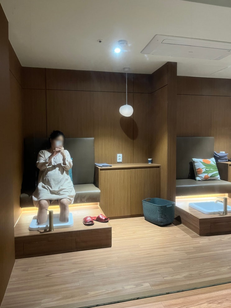 족욕실,스파,마사지실,원목인테리어,족욕기