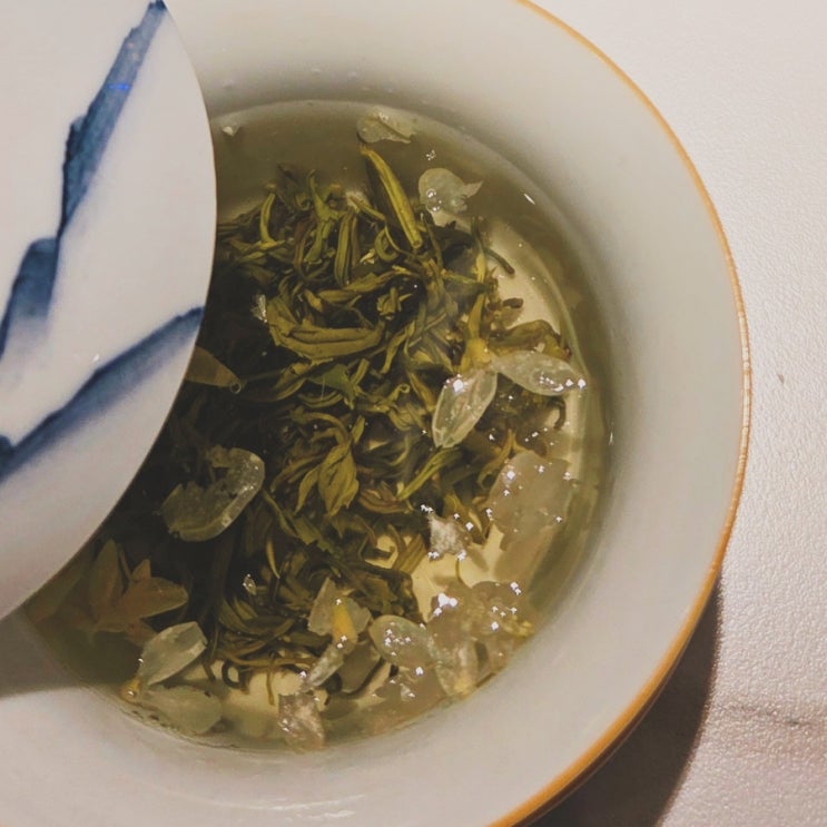 중국 쓰촨 청두 천마파두부 개완 차음료주문 로컬 티타임 대전찻집 ....