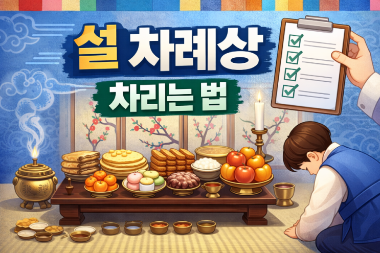 설 차례상 차림법 총정리｜조율이시,어동육서,홍동백서 쉽게 설명 : 네이버 블로그