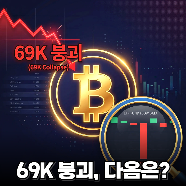 비트코인 69K 결국 붕괴됐네요, 그럼 다음은 이겁니다 : 네이버 블로그
