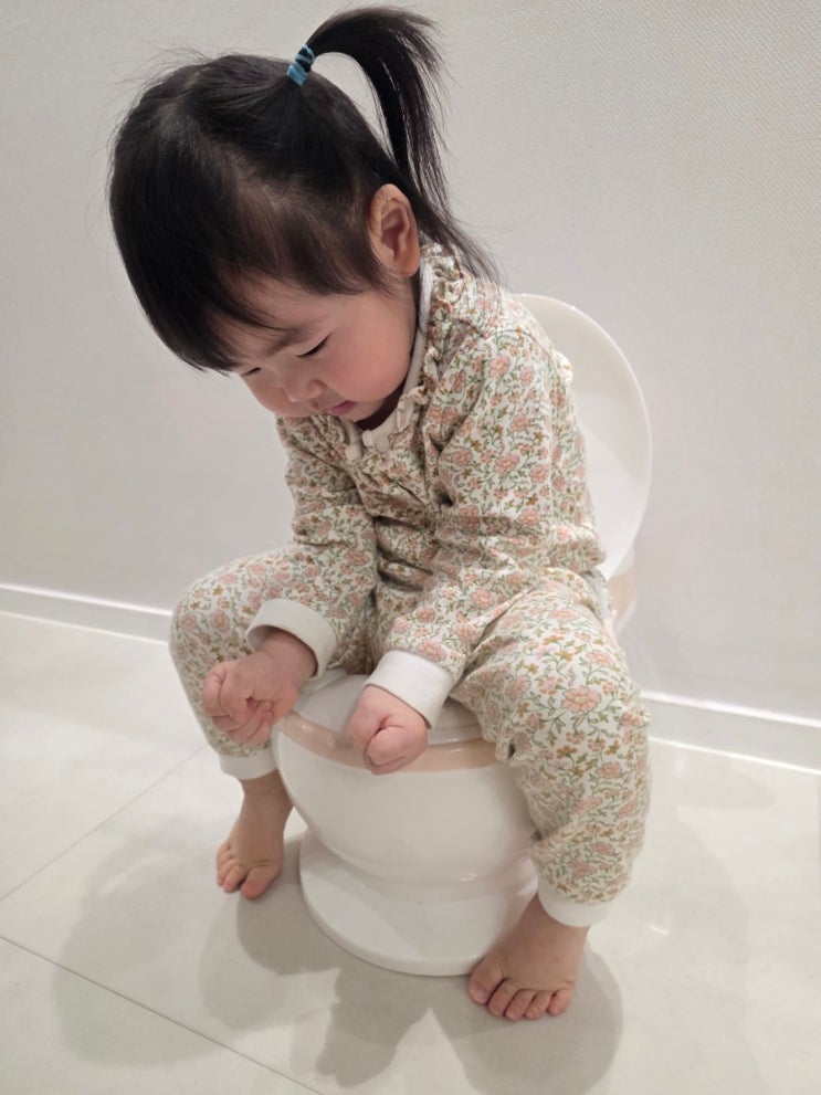 아기 배변훈련, 물내림 소리 나는 오로비 아기변기로 쉽게 성공했어요!