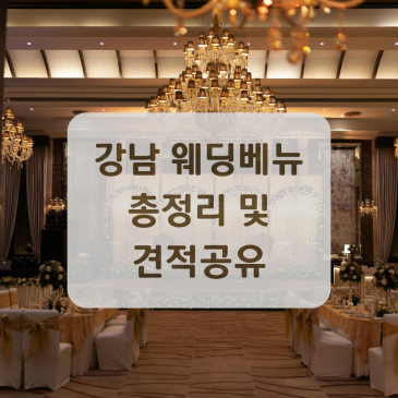 강남 웨딩홀 (노블발렌티 삼성, 노블발렌티 대치, 소노펠리체, 더 리버사이드호텔, 상록아트홀, 라시따시어터, 셀럽앤어셈) 장단점 및 견적 총정리!
