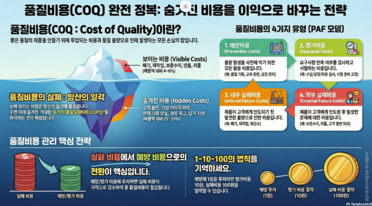 품질 경영의 경제적 척도, COQ 및 COPQ 관리 체계 : 네이버 블로그