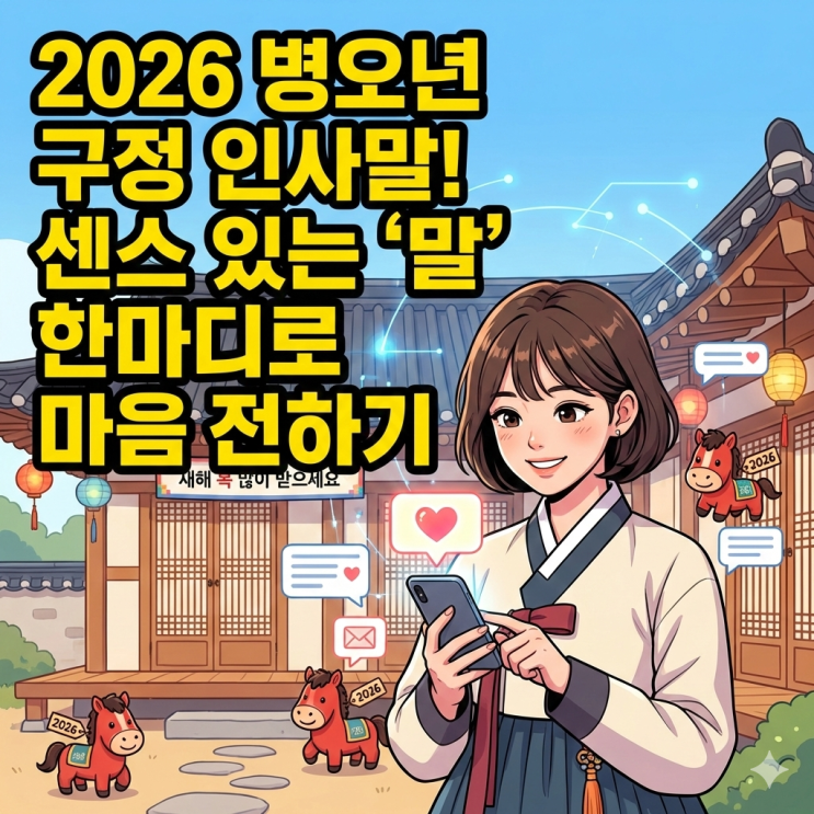 2026 구정 인사말, 센스 있게 