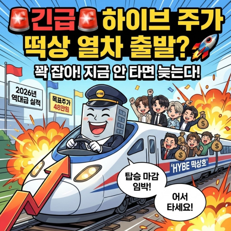 하이브 주가 떡상 열차 출발? 2026년 영업이익 5,800억 전망 나왔다 : 네이버 블로그