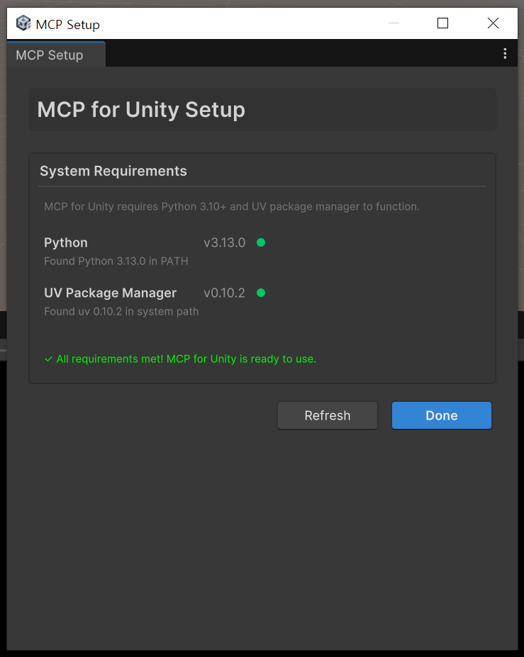 AI 작업을 위한 Bridge, MCP for Unity 설치 및 Claude Desktop 설정 : 네이버 블로그