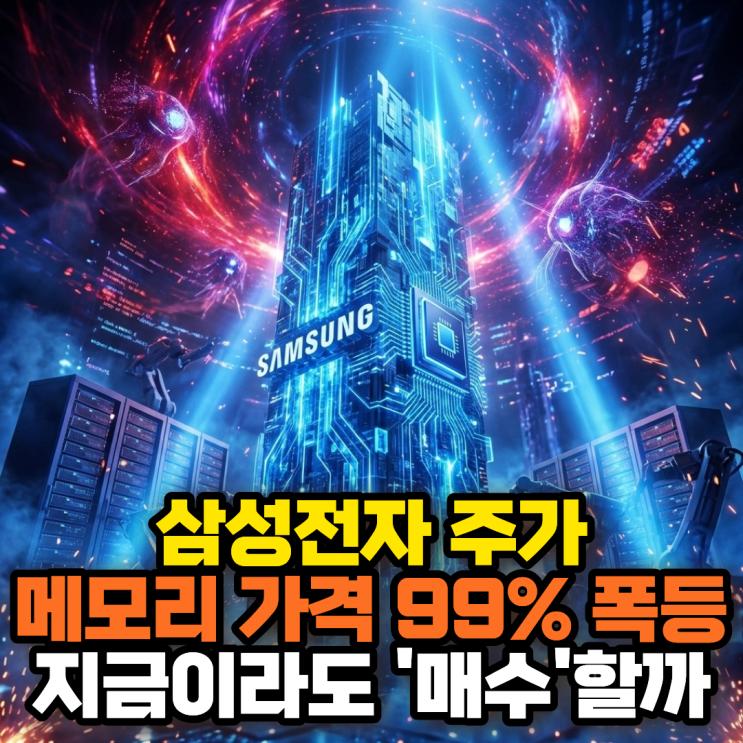 삼성전자 주가, 메모리 가격 99% 폭등 확정 지금이라도 매수해야 할까 : 네이버 블로그