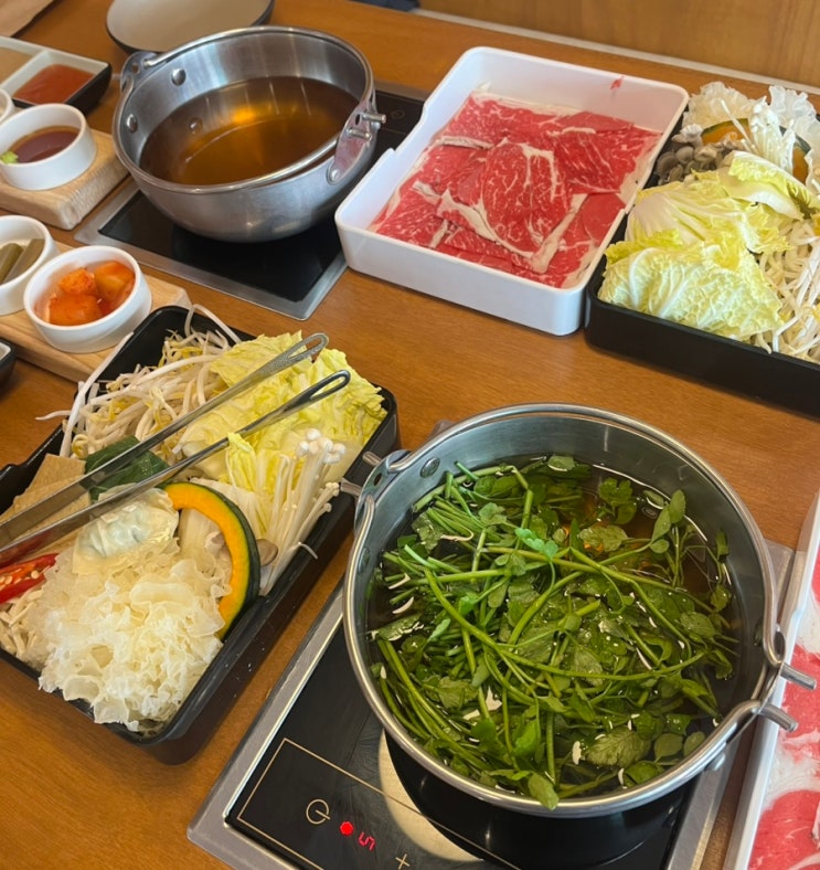 부산/강서구)명지동 1인샤브샤브 부산명지 점심맛집 솔밭샤브...