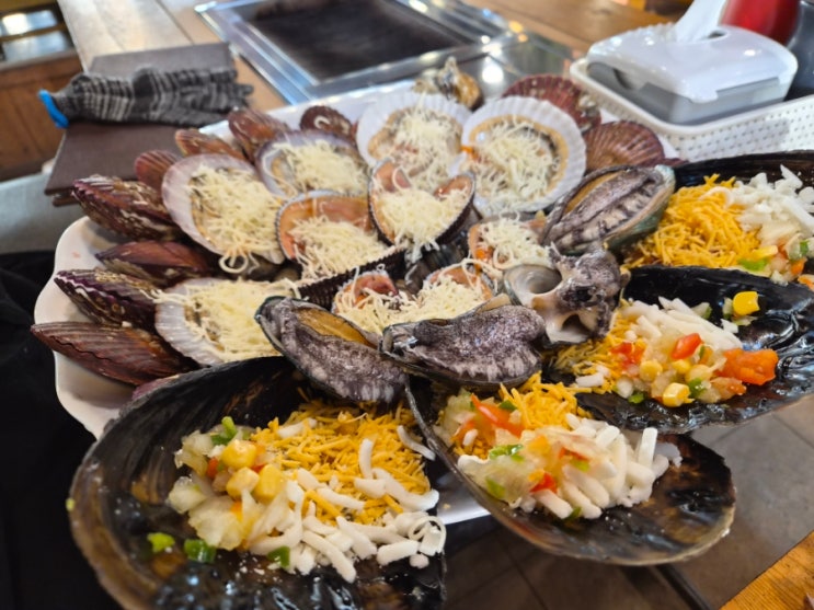 대천 조개구이 무한리필 해녀조개구이, 대천 회 조개 세트, 대천 가족여행 맛집 추천 : 네이버 블로그