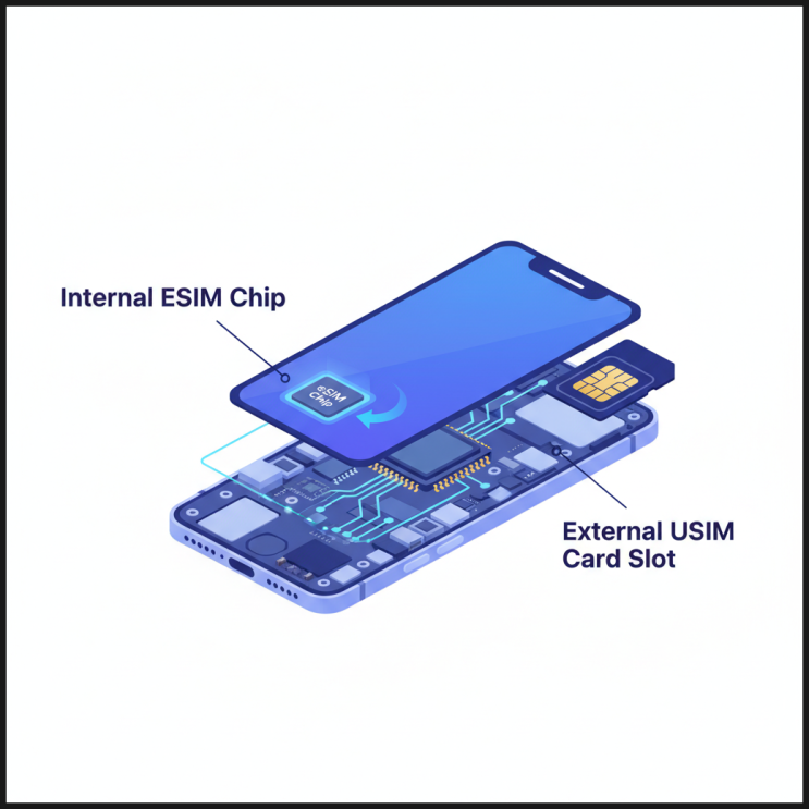 eSIM vs USIM 데이터 속도 진짜 차이는? 해외여행 데이터 선택의 기로, 당신의 선택은? 속도와 효율성 끝판왕 정리를 ...