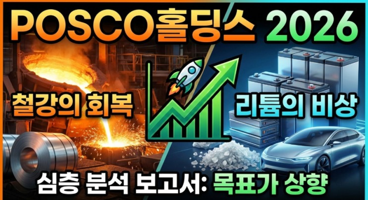 [심층 보고서] 2026년 POSCO홀딩스(005490) 주가전망: 철강의 회복과 리튬의 비상 : 네이버 블로그
